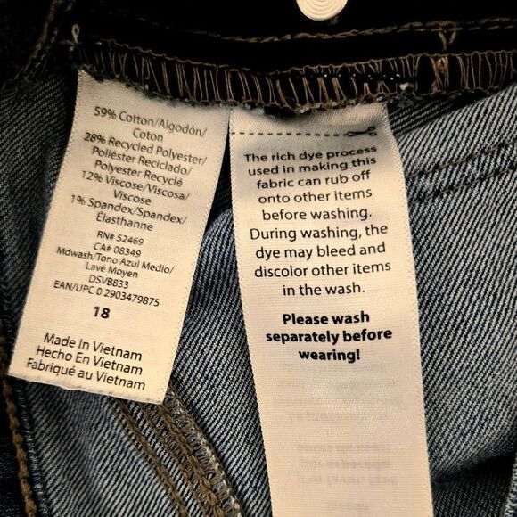 Sofia by Sofia Vergara Blue Ankle Cropped Jeans - Picture 6 of 7